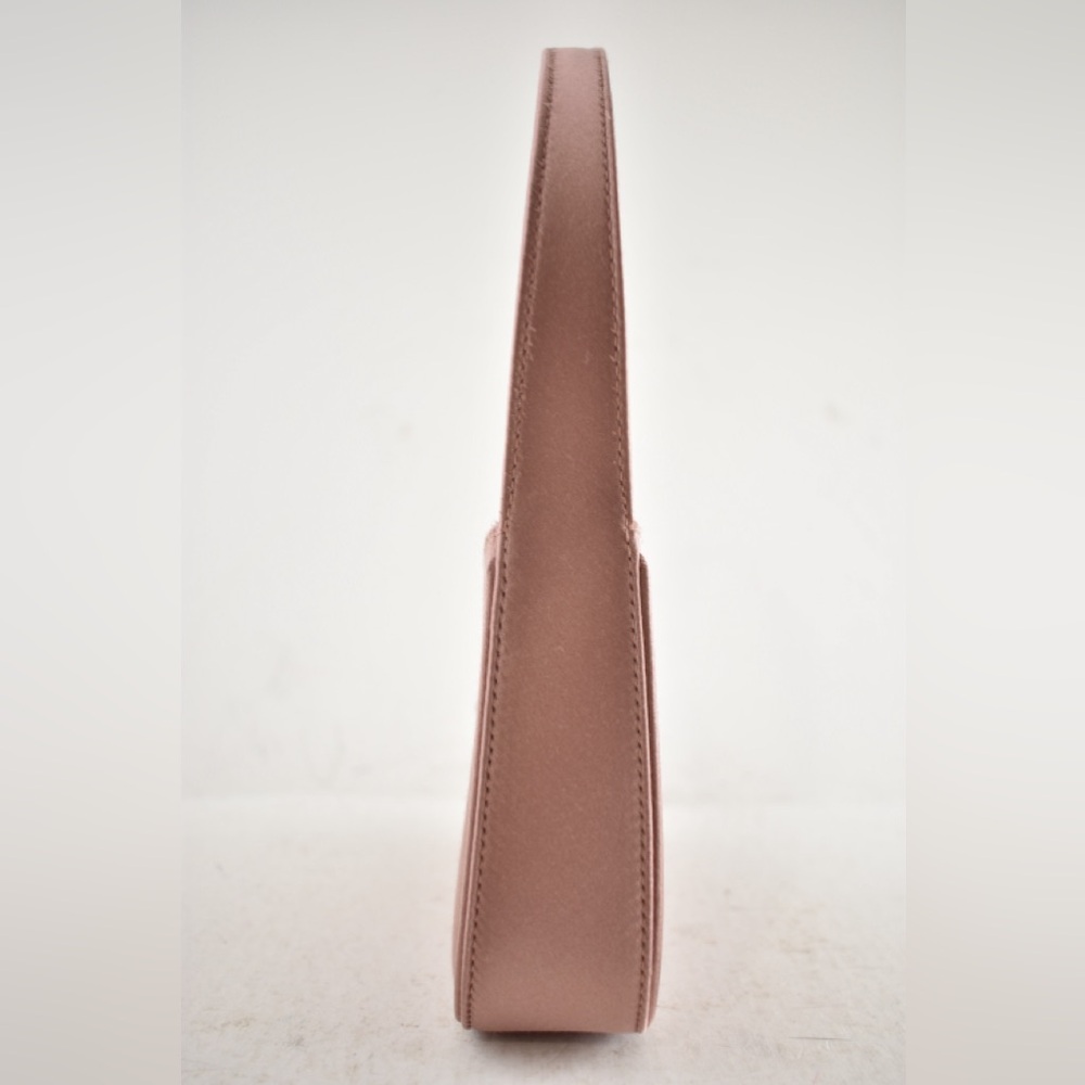 Saint Laurent Mini Le 5 A 7 Hobo Dragee Pink Satin Gold YSL Logo Top Handle Bag - Picture 8 of 16